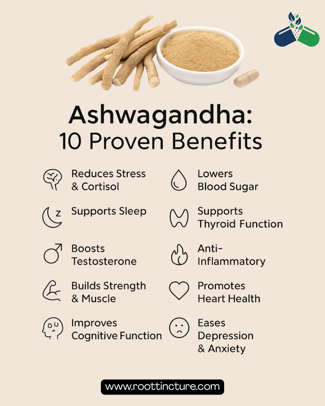 Ashwagandha: 10 Proven Benefits for Stress, Sleep & Strength