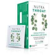 NutraTea Throat Tea Eucalyptus & Marshmallow Root 20 Biodegradable Tea Bags0