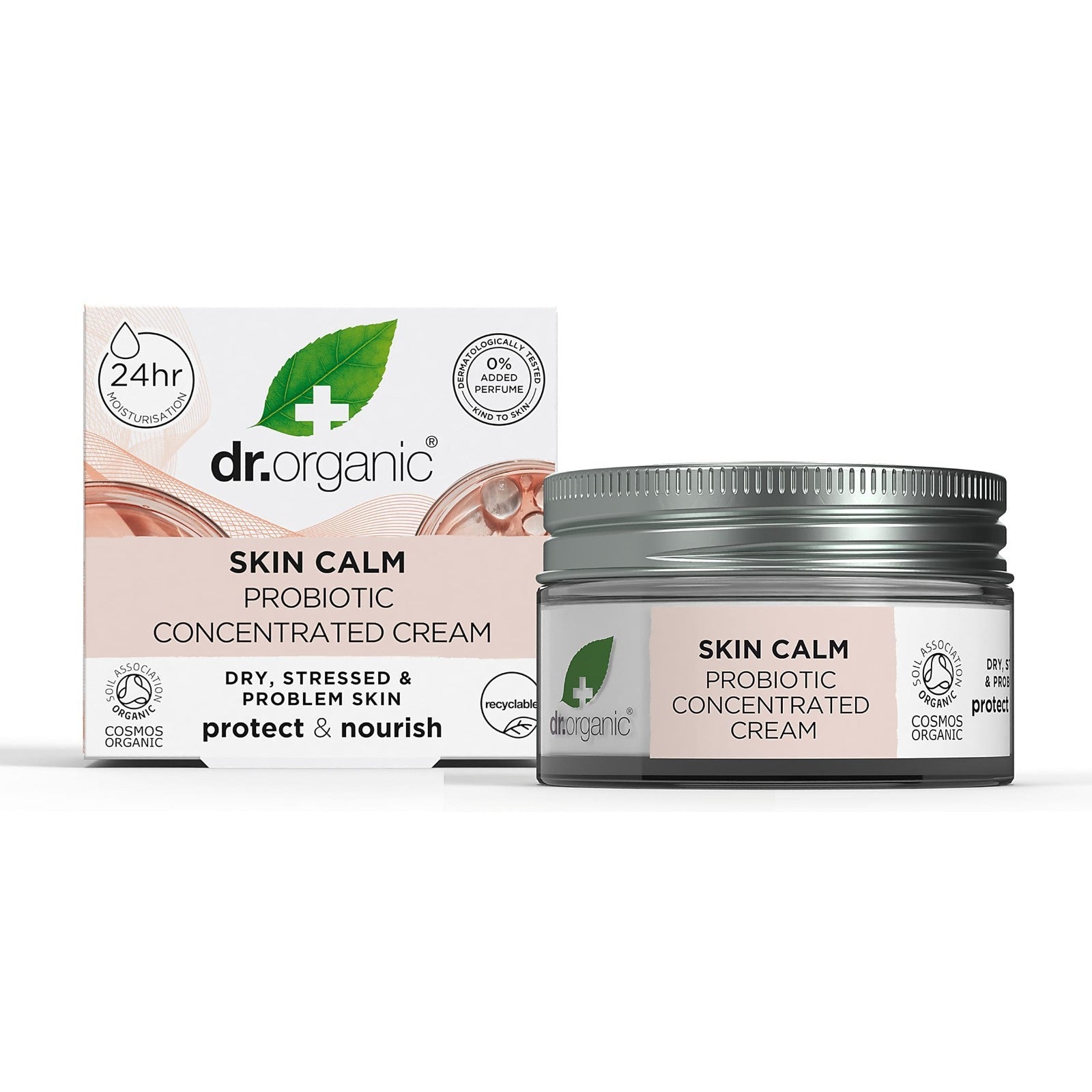 Dr Organic Skin Calm Probiotic Concentrated Cream 50ml Dry Sensitive Skin0