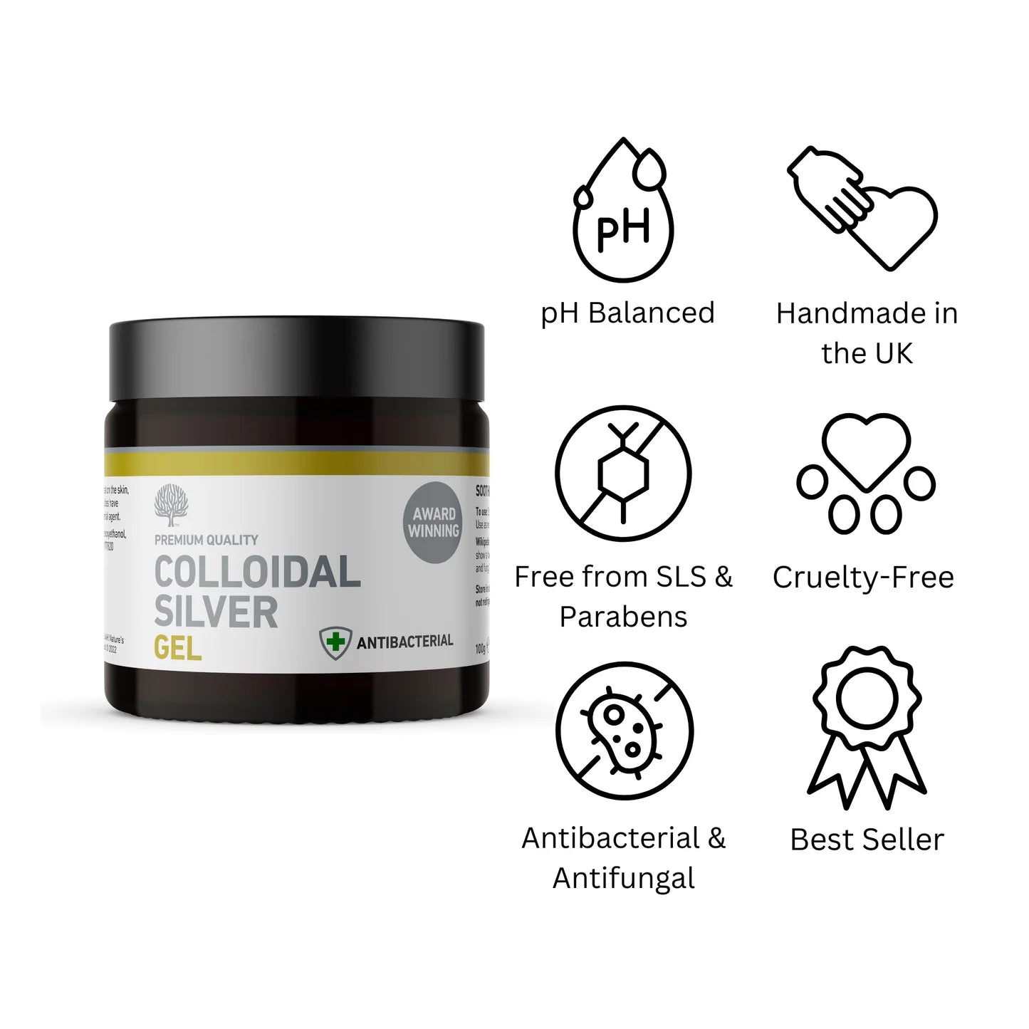 Nature’s Greatest Secret Colloidal Silver Gel 100g Natural Antibacterial Care