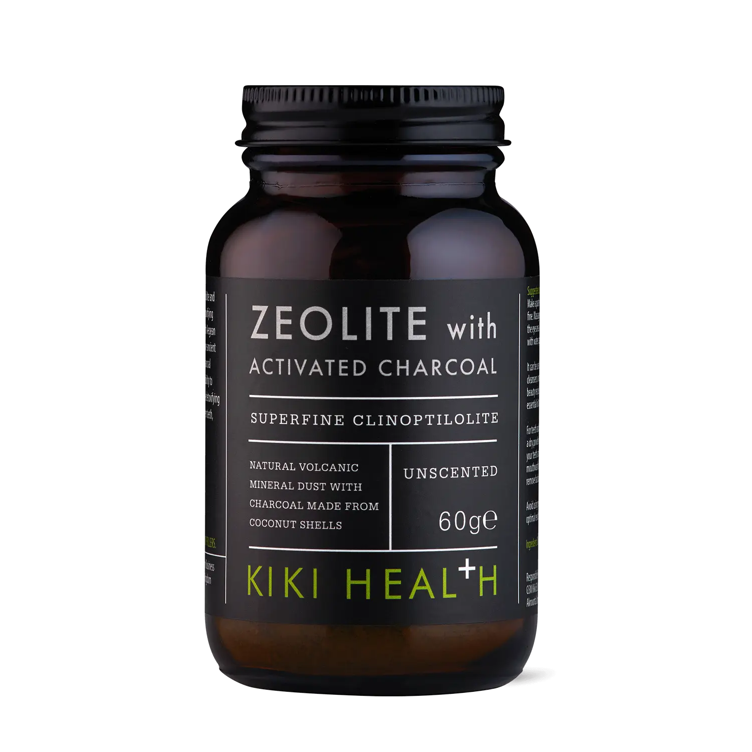 KIKI Health Zeolite Activated Charcoal Powder 60g Detox Skin Teeth Mask