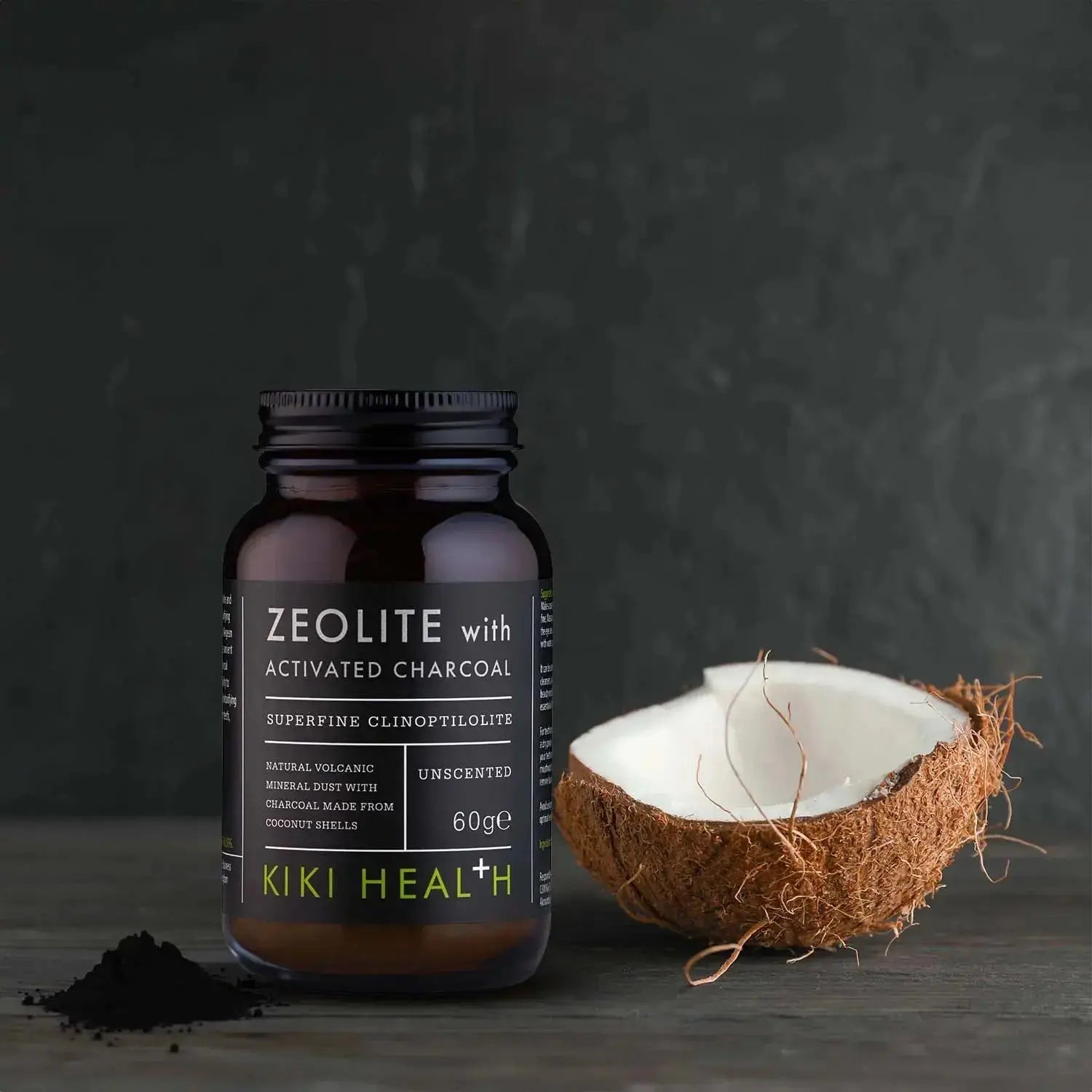 KIKI Health Zeolite Activated Charcoal Powder 60g Detox Skin Teeth Mask