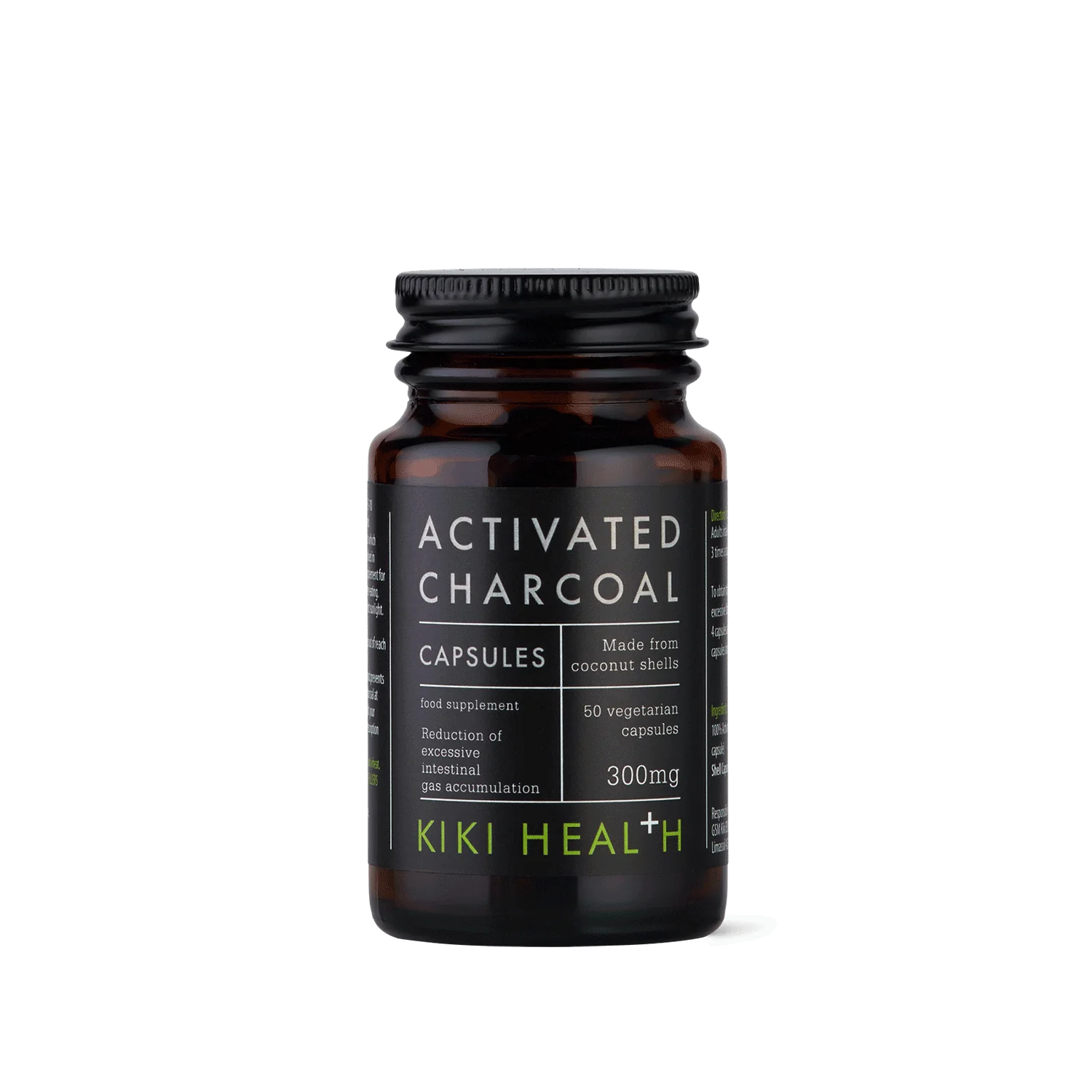 Kiki Health - Activated Charcoal Capsules - 50 Vegicaps
