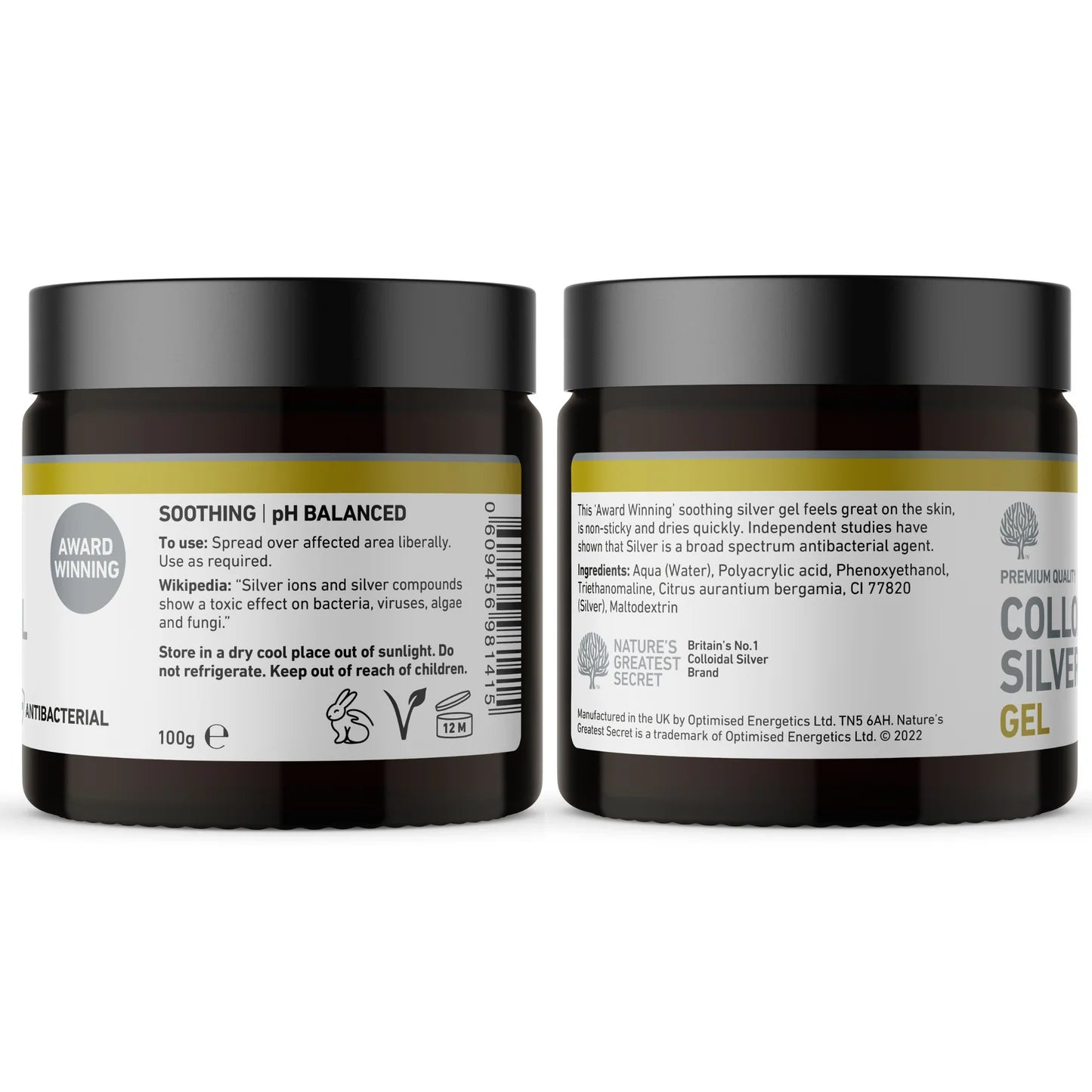 Nature’s Greatest Secret Colloidal Silver Gel 100g Natural Antibacterial Care