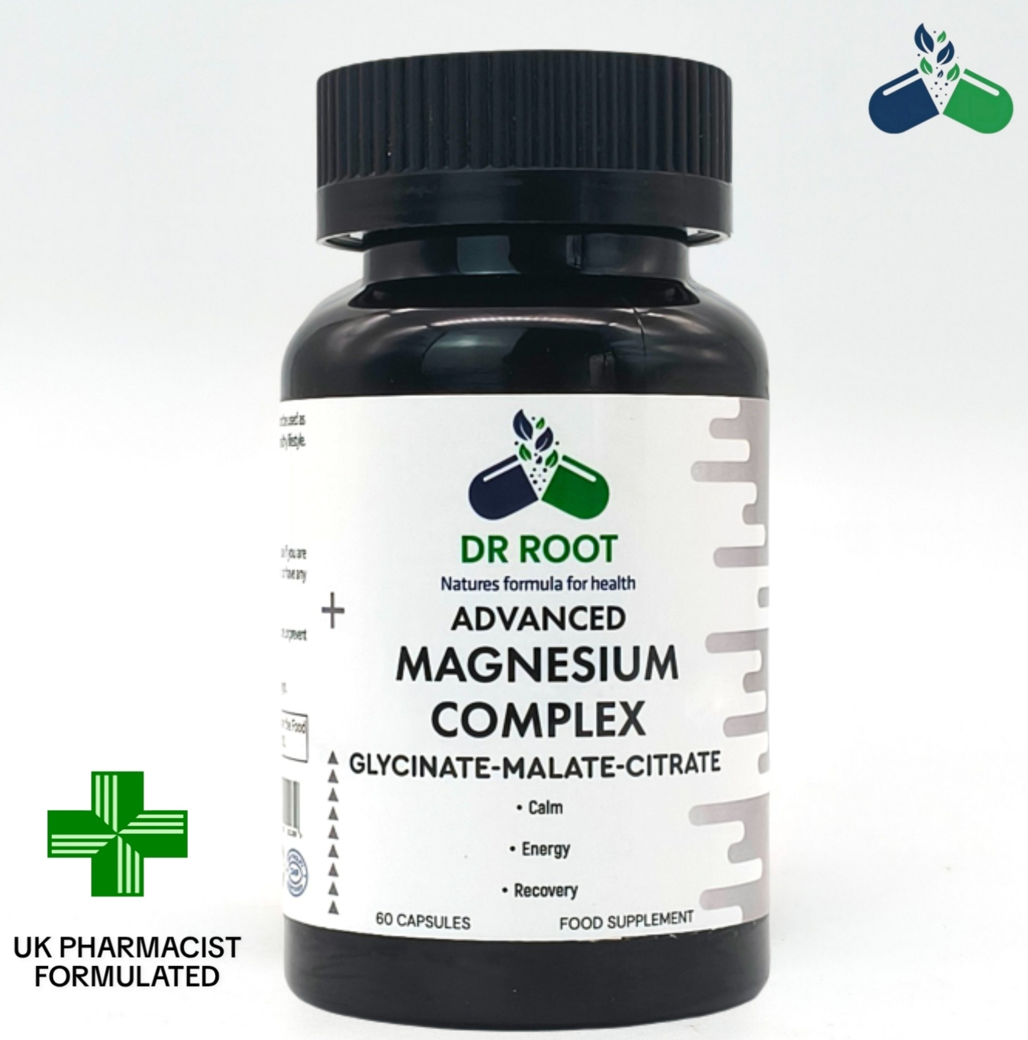 Dr Root Advanced Magnesium Complex | Glycinate Malate Citrate | 60 Capsules