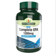 Natures Aid Complete EFA 1200mg – Omega 3, 6 & 9 Softgels – EPA & DHA Heart Health Support – 90 Softgels