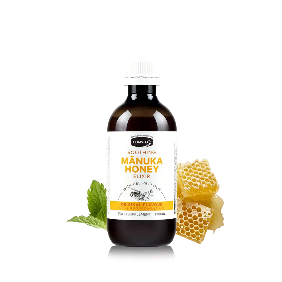 Comvita Soothing Manuka Honey Elixir with Propolis & Zinc Immune Support 200ml