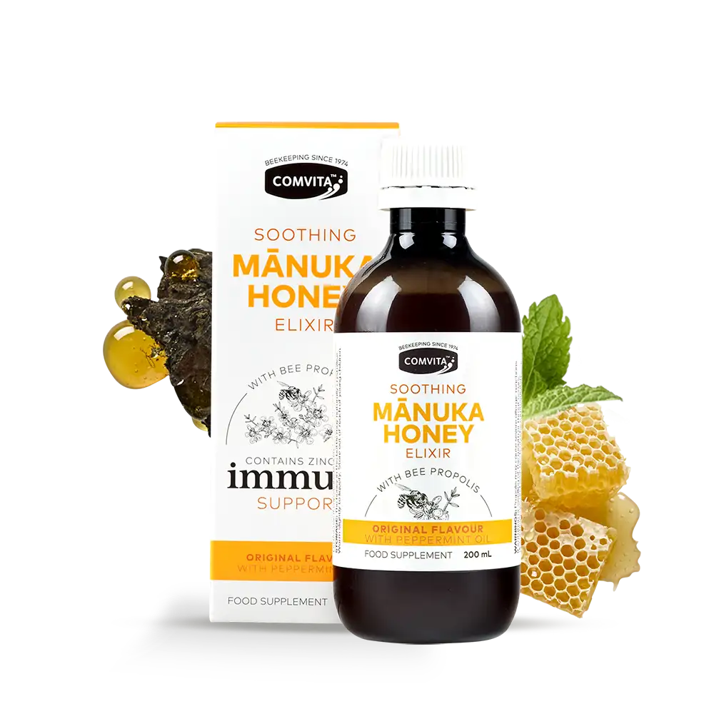 Comvita Soothing Manuka Honey Elixir with Propolis & Zinc Immune Support 200ml