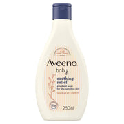 Aveeno Baby Soothing Relief Emollient Wash 250ml Dry Sensitive Eczema Skin