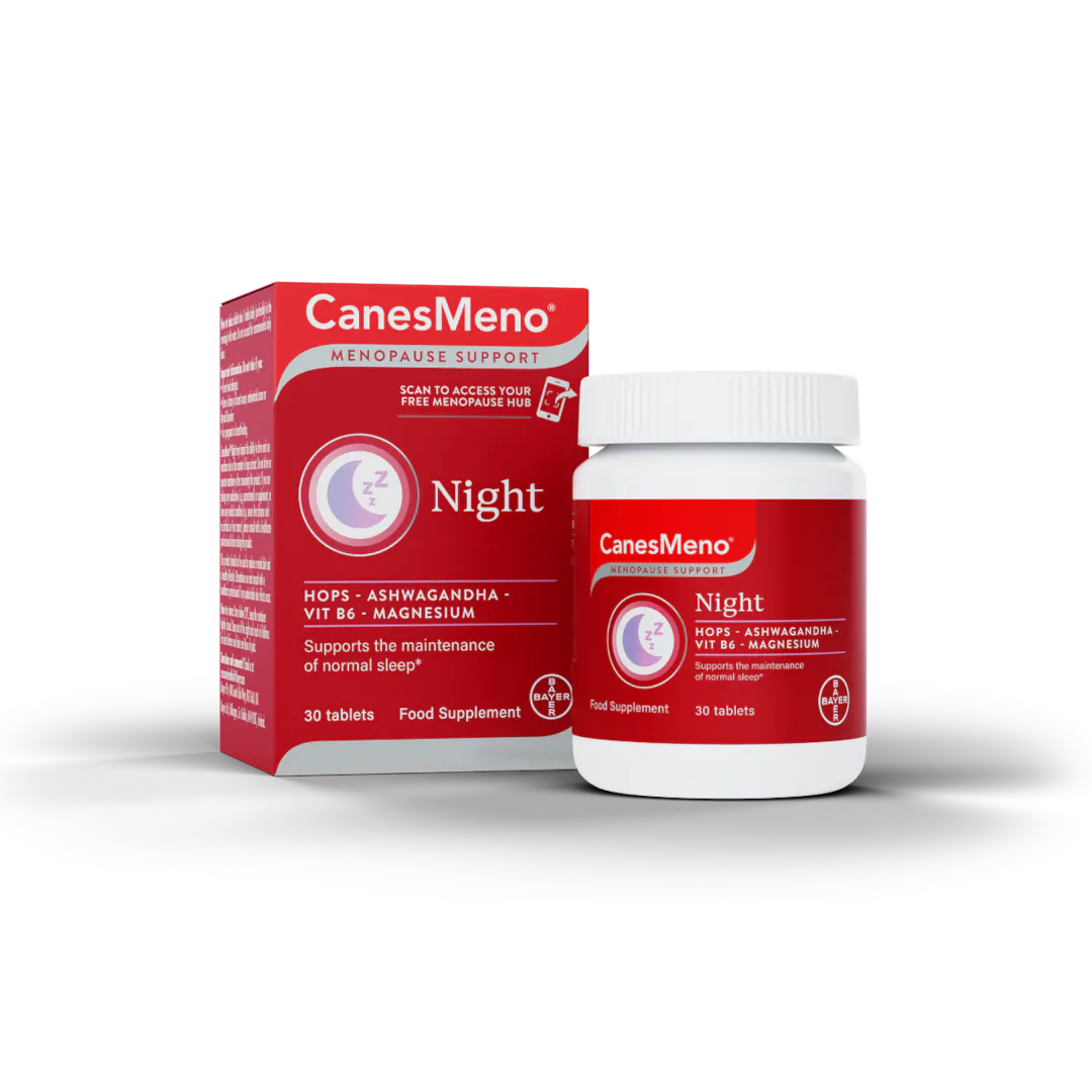 CanesMeno Night Magnesium, B6, Ashwagandha & Hops Food Supplement 30 Tablets