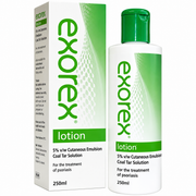 Exorex Lotion 250ml Coal Tar Solution for Psoriasis & Seborrhoeic Dermatitis