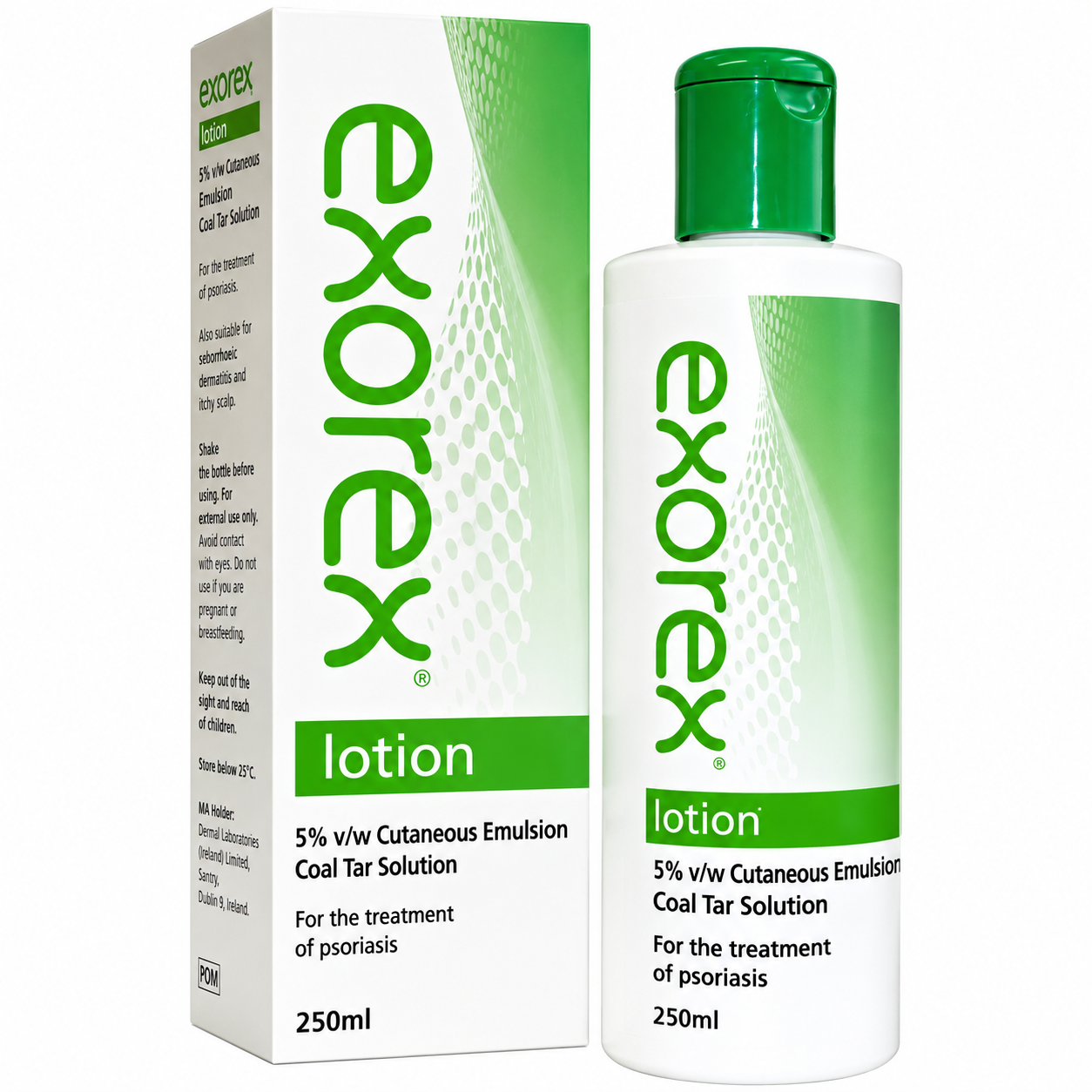Exorex Lotion 250ml Coal Tar Solution for Psoriasis & Seborrhoeic Dermatitis
