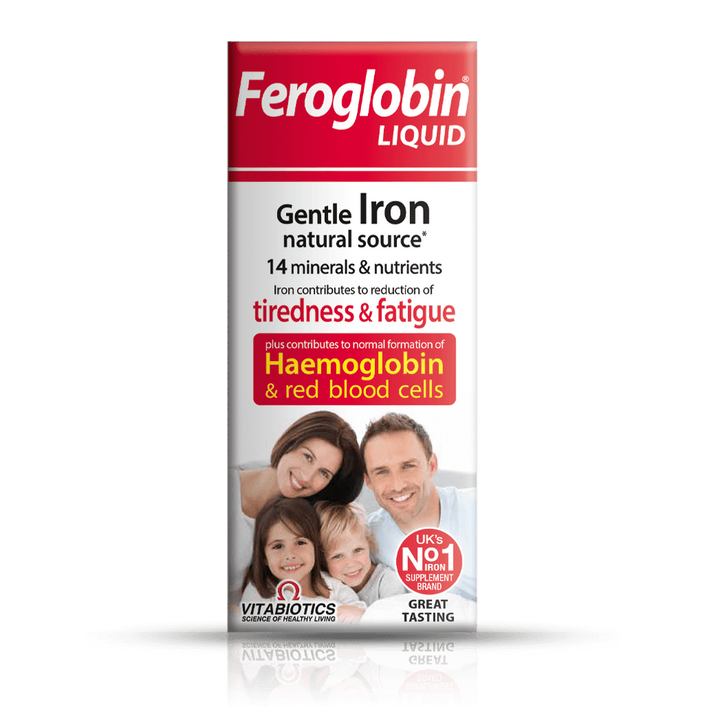 Vitabiotics Feroglobin Liquid Iron Supplement Gentle Energy Fatigue Iron B12 200ml