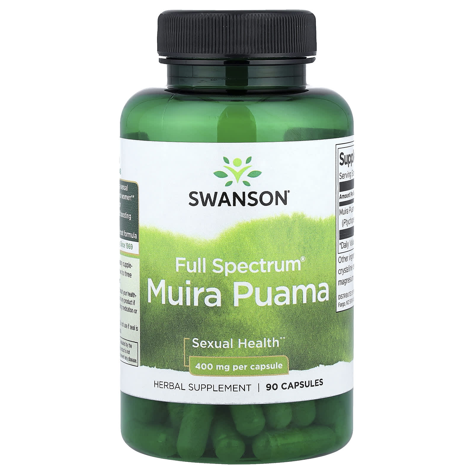 Swanson Muira Puama 400mg Libido Male Female Support Sexual Health 90 Capsules