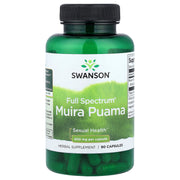 Swanson Muira Puama 400mg Libido Male Female Support Sexual Health 90 Capsules