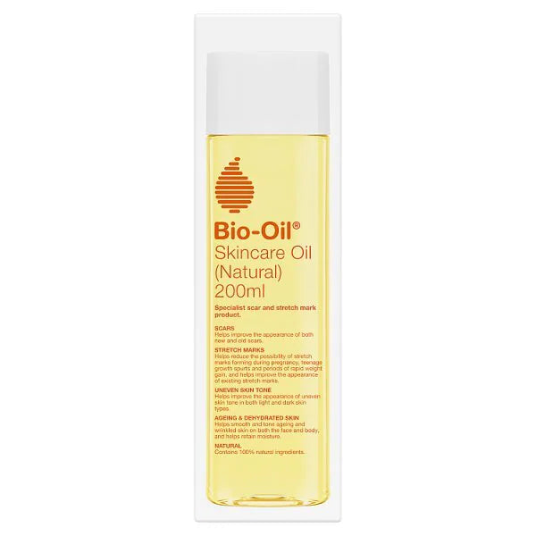 Bio-Oil Natural Skincare Oil 200ml Scar & Stretch Mark Moisturiser