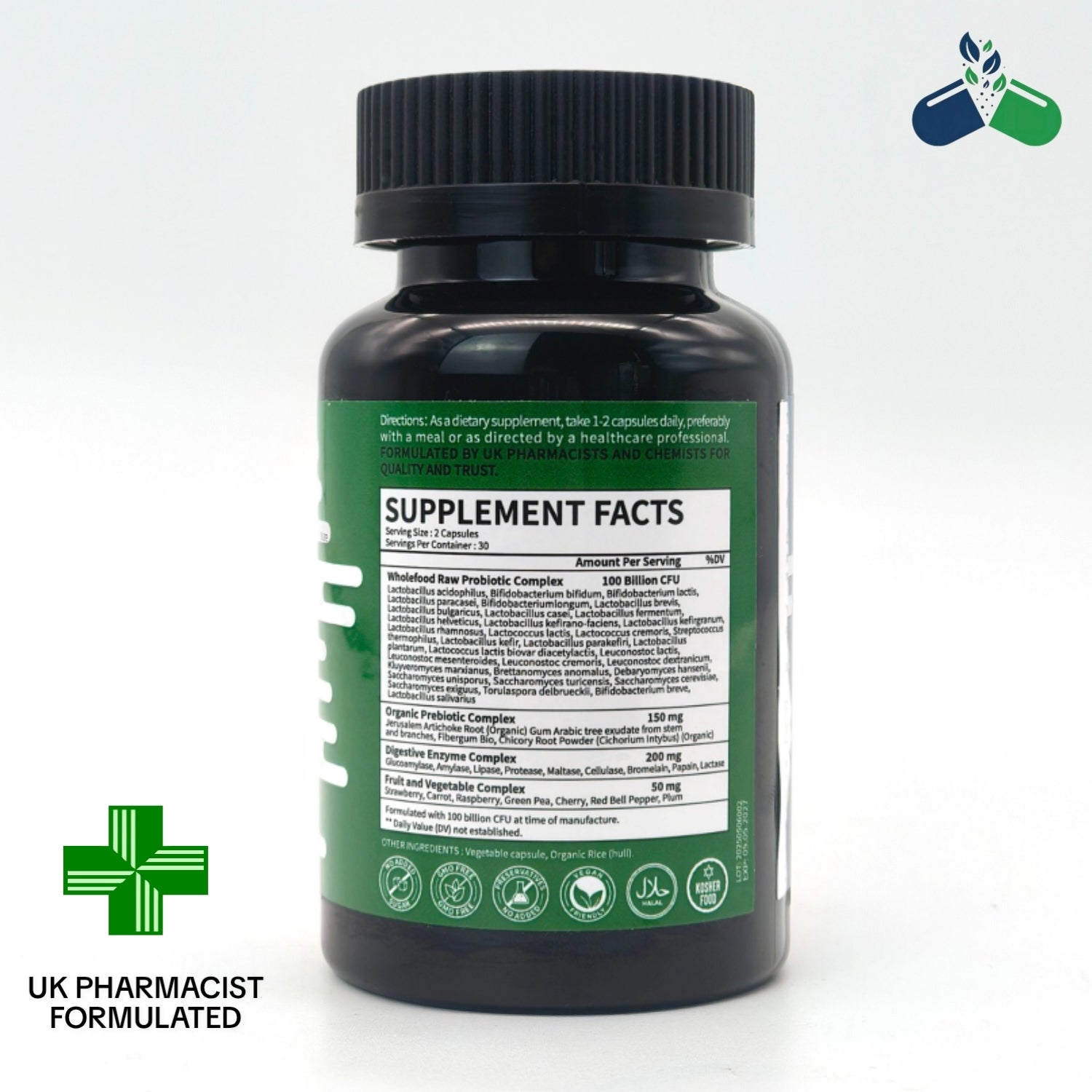 Dr Root Probiotic 100 Billion CFU | Gut Health, Bloating & Digestive Relief UK