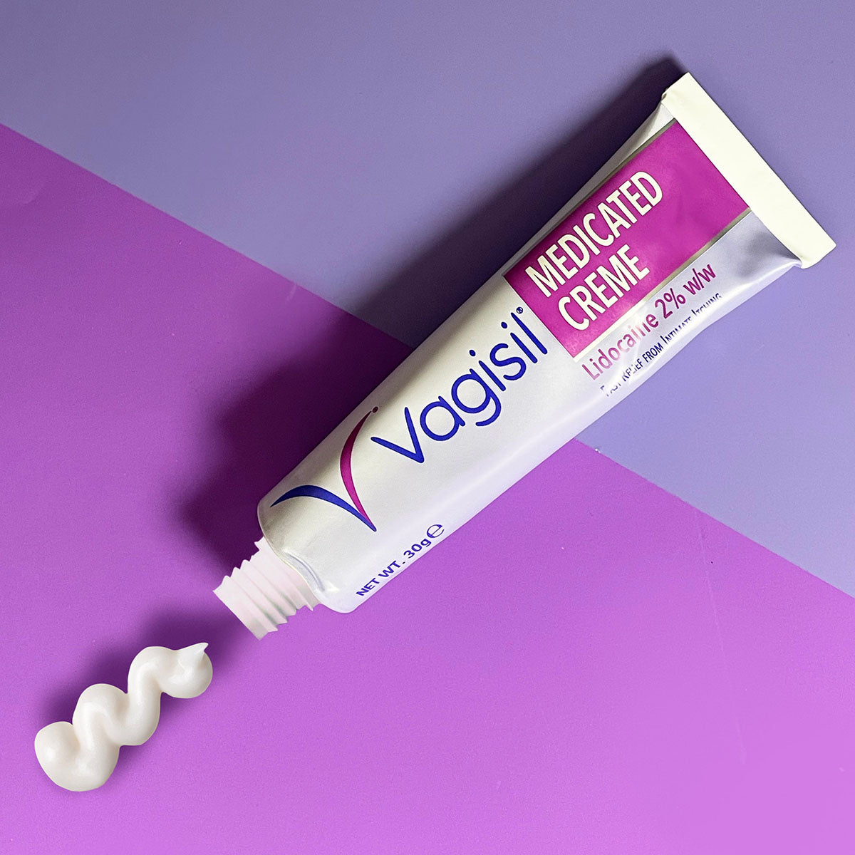 Vagisil Medicated Creme 30g Lidocaine 2% Fast Relief Intimate Itching & Burning