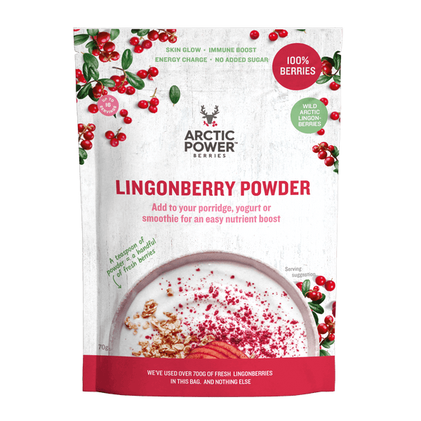 Arctic Power Lingonberry Powder – 100% Wild Berries – Antioxidant Boost