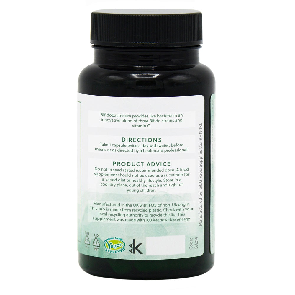 G&G Bifidobacterium Probiotic 8 Billion Gut Health Immune Support Vegan Capsules