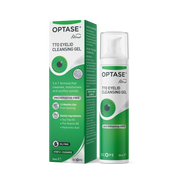 OPTASE TTO Eyelid Cleansing Gel 50ml | Tea Tree Oil, Hyaluronic Acid & Pro-Vitamin B5 | Preservative Free Foaming Eyelid Cleanser for Dry Eyes & Blepharitis