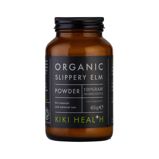 KIKI Health Slippery Elm 60 Capsules Organic Digestive Gut IBS Support
