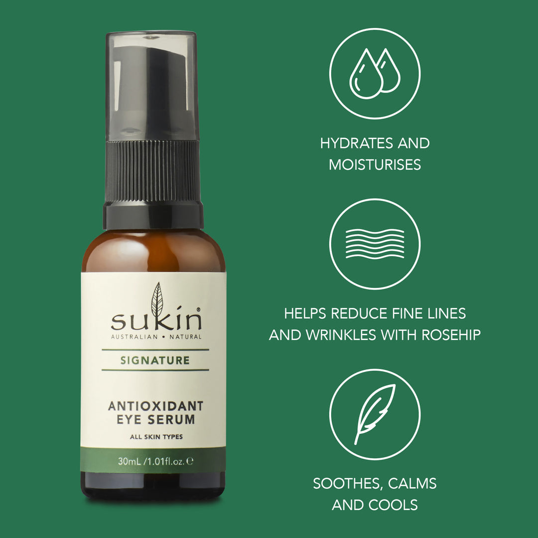 Sukin Antioxidant Eye Serum 30ml Hydrating Anti-Age Fine Lines