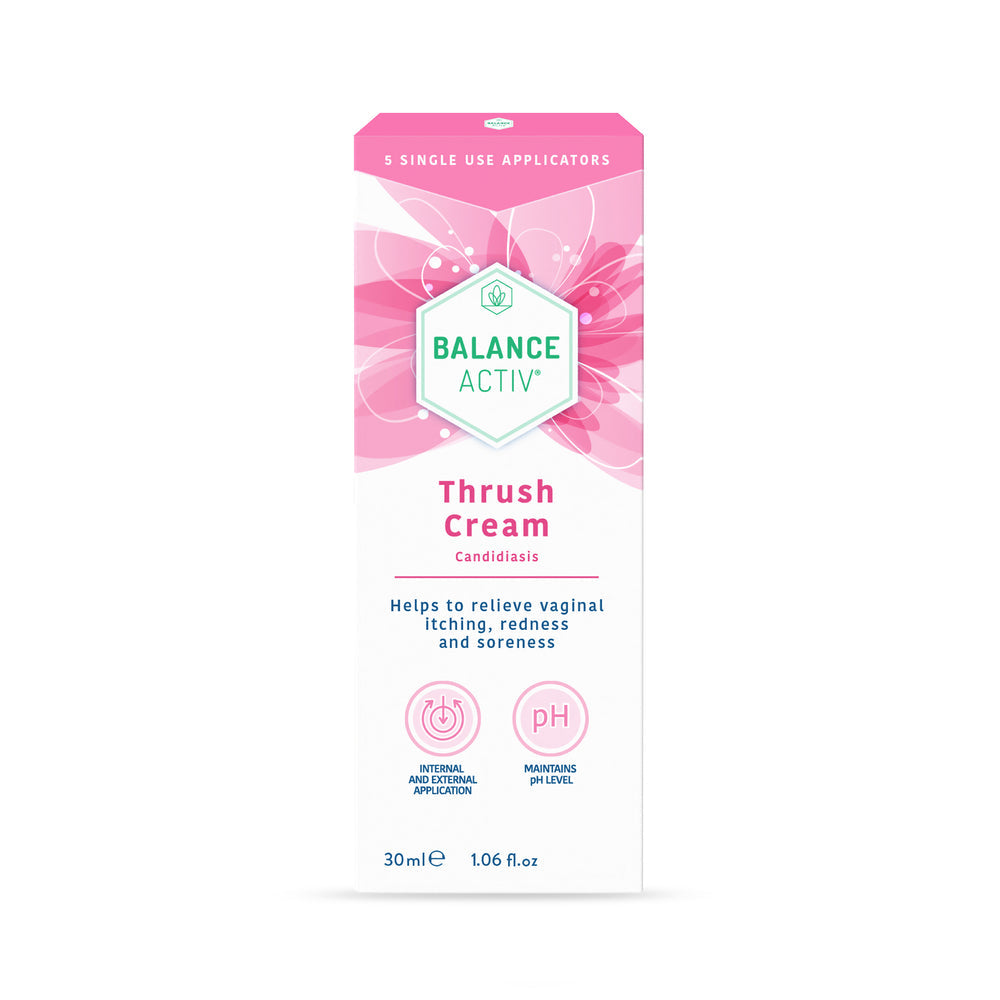 Balance Activ Thrush Cream 30ml Vaginal Itching Soreness Relief Candidiasis 5 Applicators