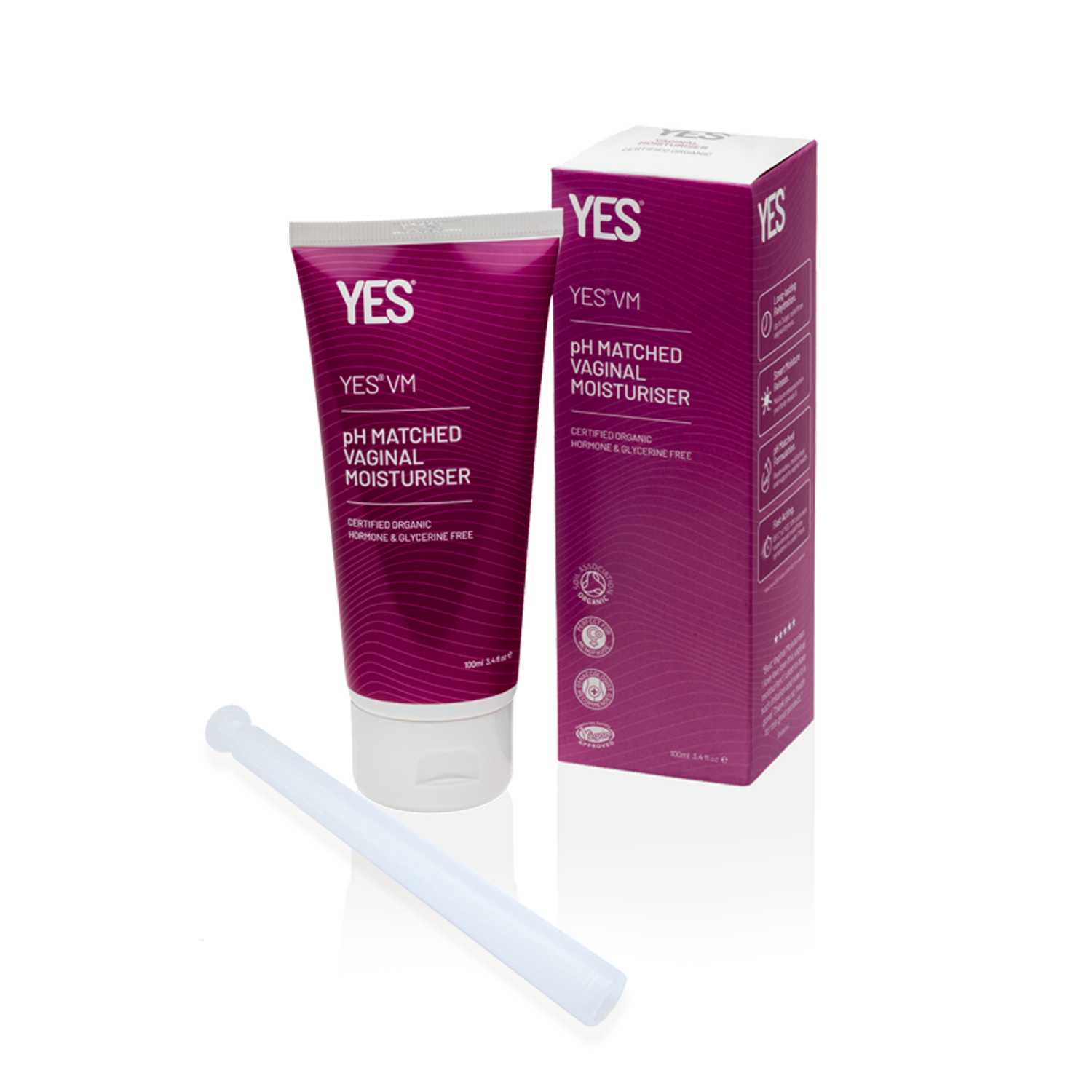 YES VM pH Matched Vaginal Moisturiser 100ml Menopause Friendly Gel