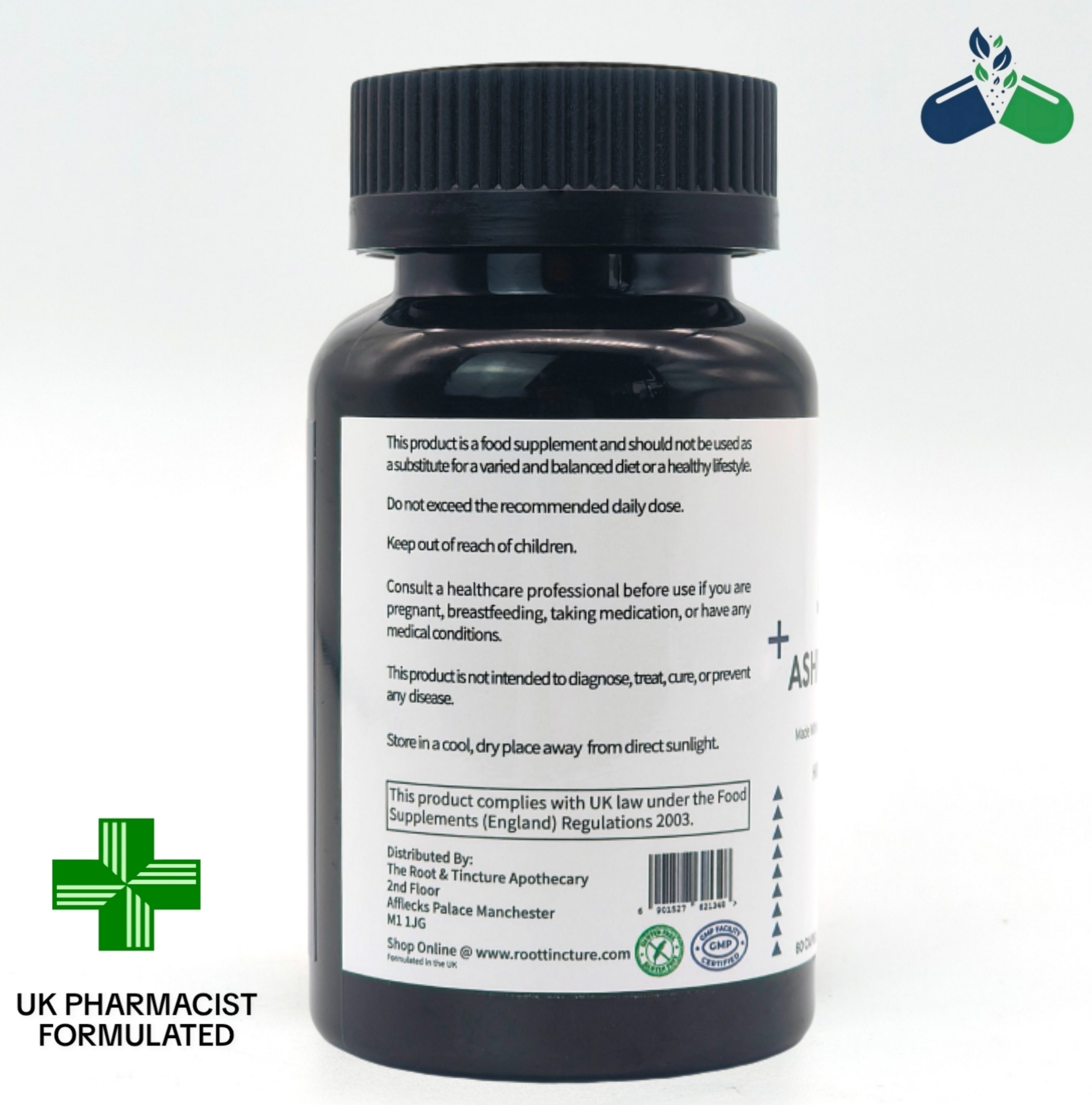 Dr Root Ashwagandha 60 Capsules Calm Energy Cognitive Stress Cortisol Support