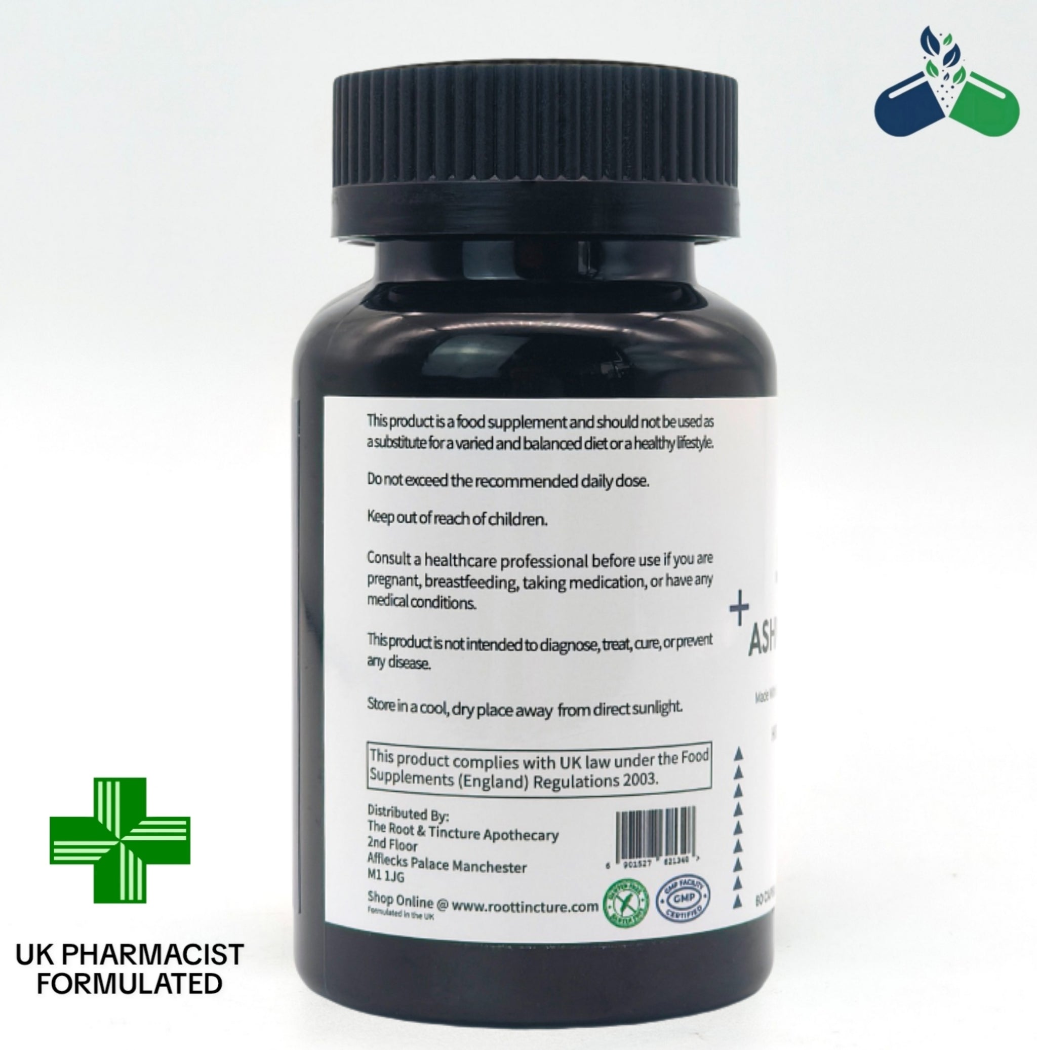 Dr Root Ashwagandha 60 Capsules Calm Energy Cognitive Stress Cortisol Support