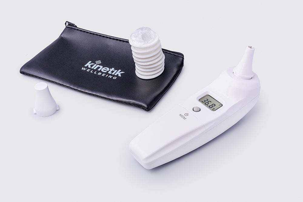 Kinetik Wellbeing Inner Ear Thermometer with 20 Probe Covers