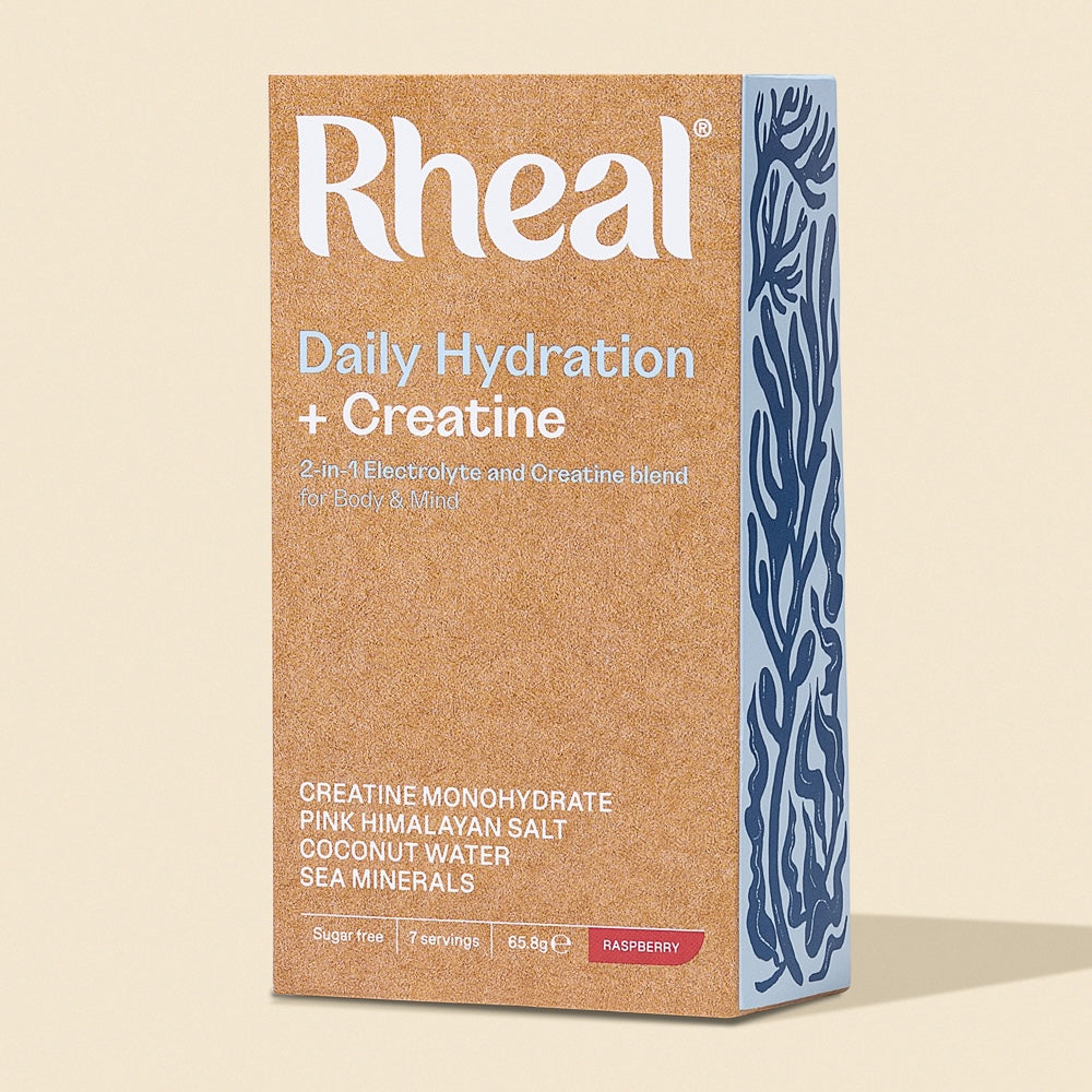Rheal Daily Hydration + Creatine Raspberry 7 Sachets Electrolyte Blend