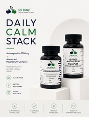 Dr Root Ashwagandha & Magnesium Complex Daily Calm Stress Relief Wellness Bundle 120 Capsules