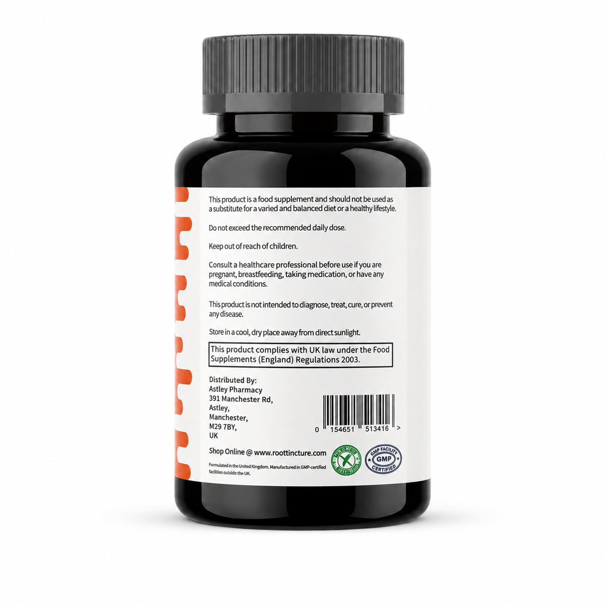 Dr Root Berberine 1200mg 98% High Strength Ceylon Cinnamon Metabolism Weight Loss Natural 60 Capsules
