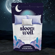 Sleep Well Lavender Epsom Salts Relaxing Bath Soak with Natural Lavender Oil