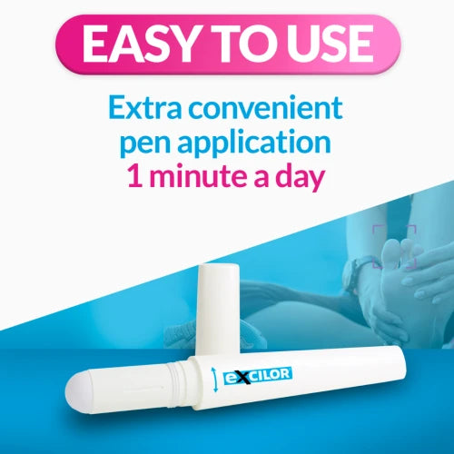 Excilor Nail Fungus Easy Pen 4ml Daily Treatment for Discoloured Nails 1 Pack