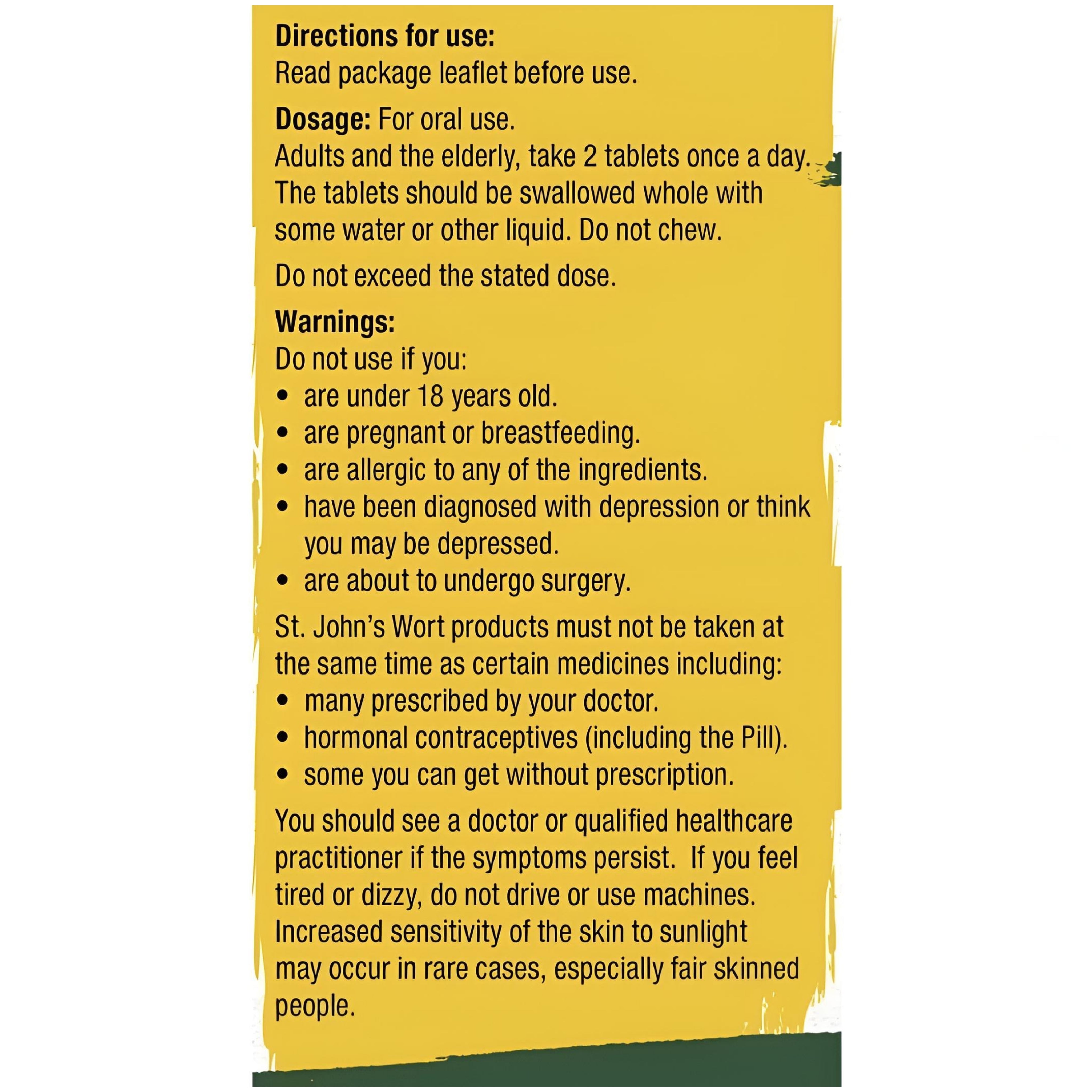 Ucalm St. John's Wort Tablets - Supports Low Mood & Mild Anxiety 120 Tablets