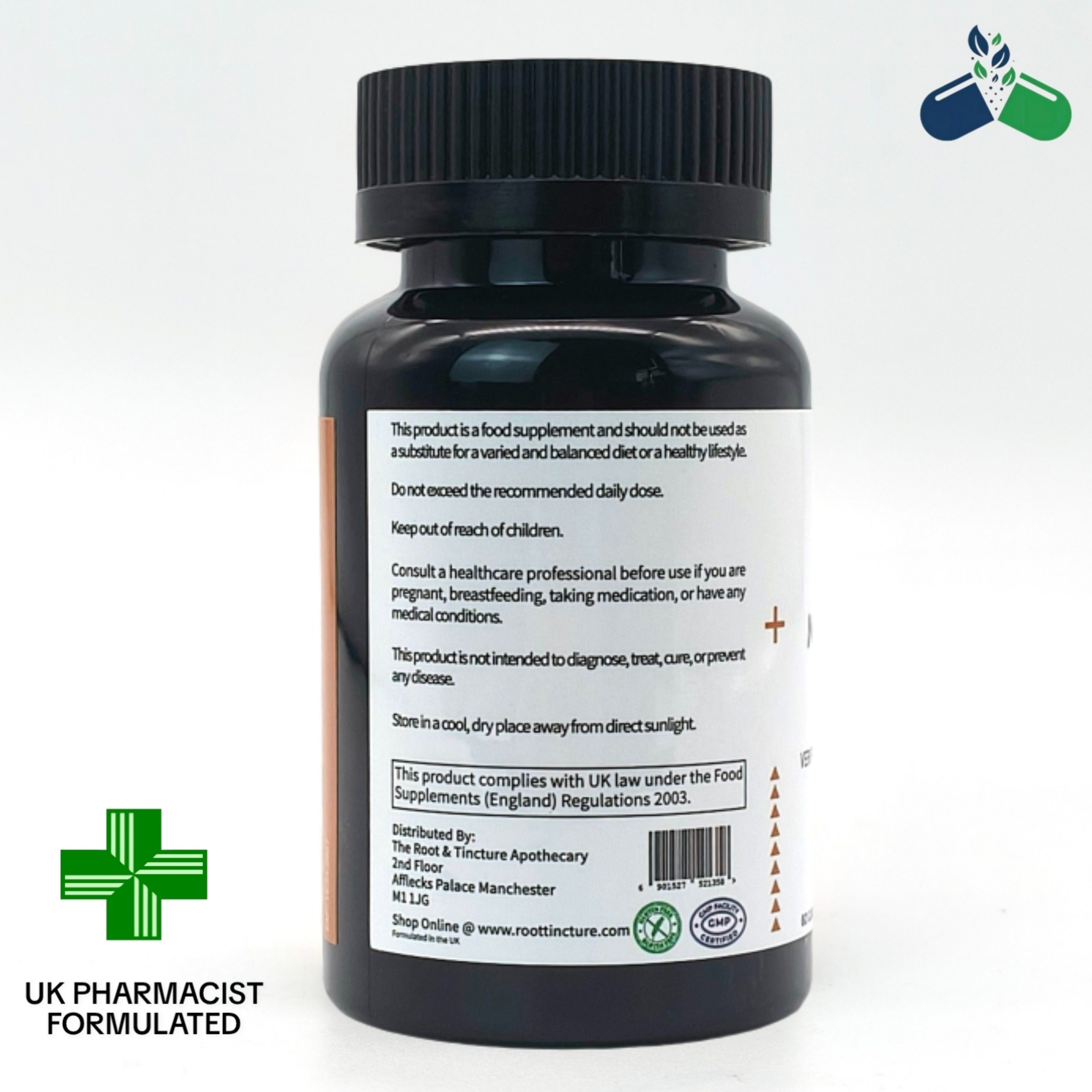 Dr Root Mushroom Complex 10-in-1 60 Capsules | Nootropic Brain Immune Support UK