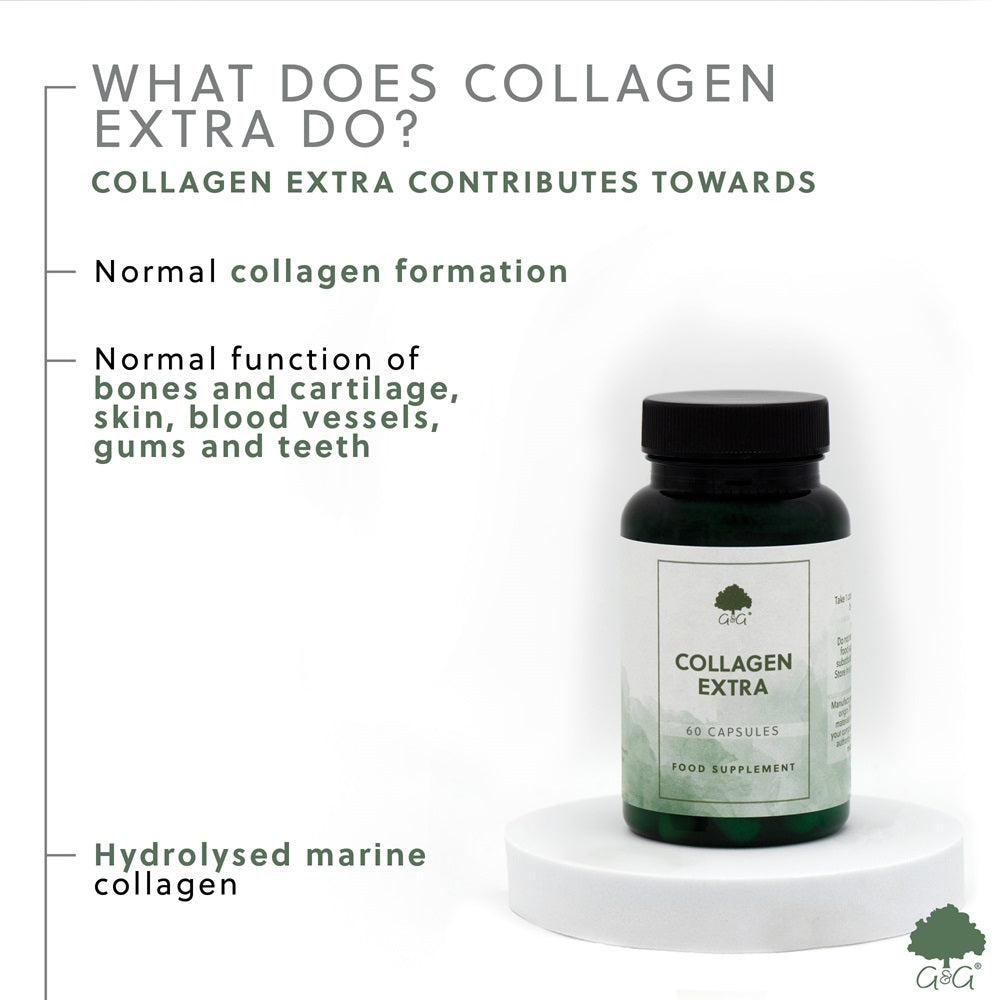 G&G Collagen Extra Supports Skin, Hair, Nails Joints, High Strength Formula 60