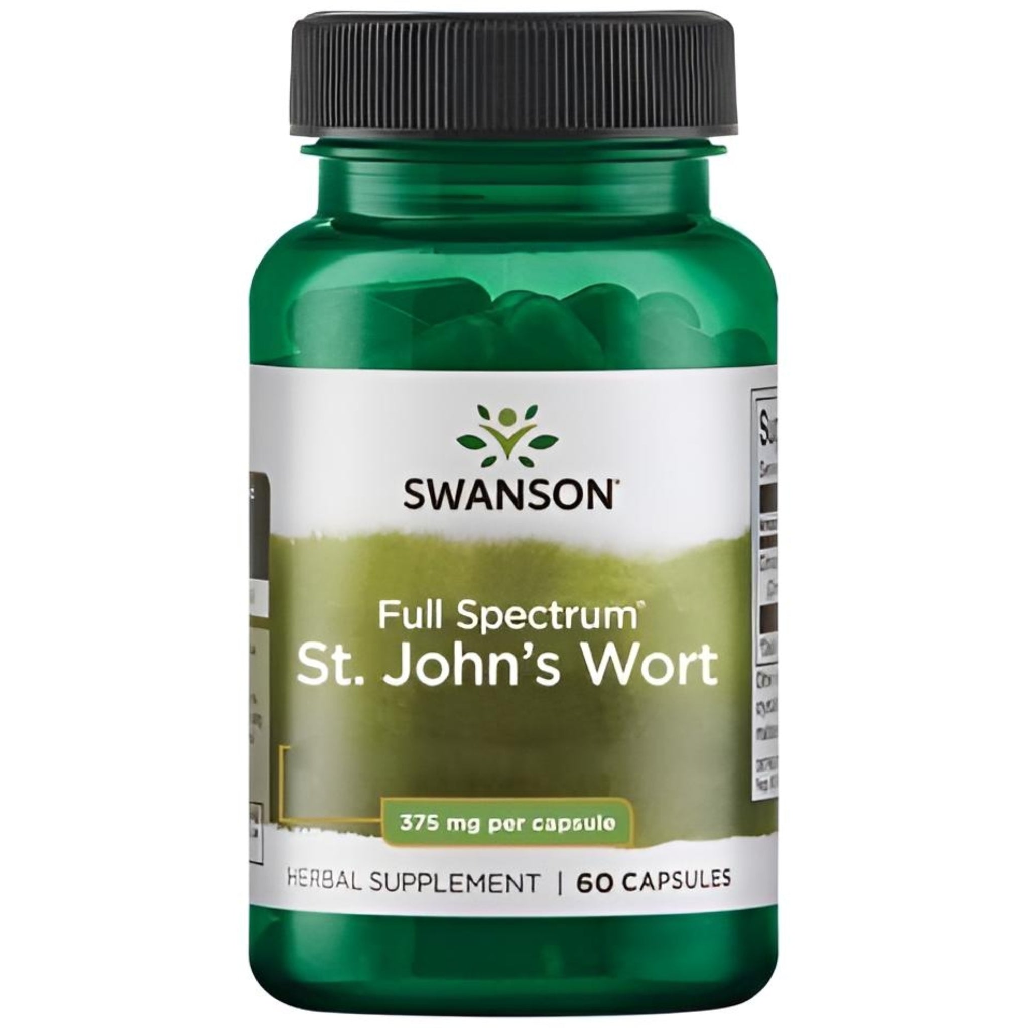 Swanson St Johns Wort 375mg 60 Capsules Mood Support Herbal Supplement