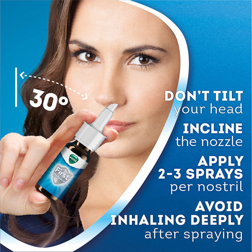 Vicks First Defence Nasal Spray 15ml Cold Flu Virus Protection