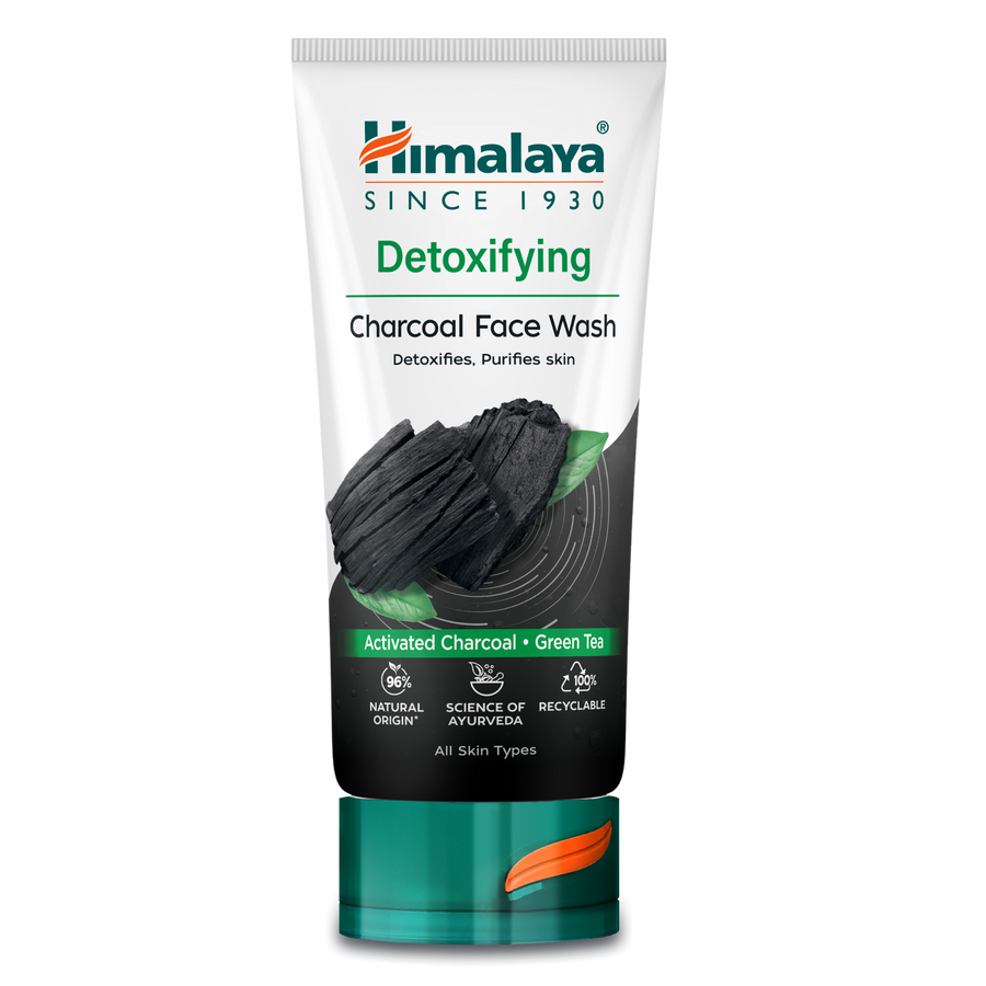 Himalaya Detoxifying Charcoal Face Wash – Activated Charcoal & Green Tea 150ml