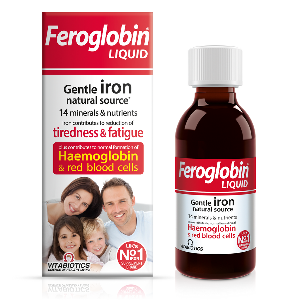 Vitabiotics Feroglobin Liquid Iron Supplement Gentle Energy Fatigue Iron B12 200ml