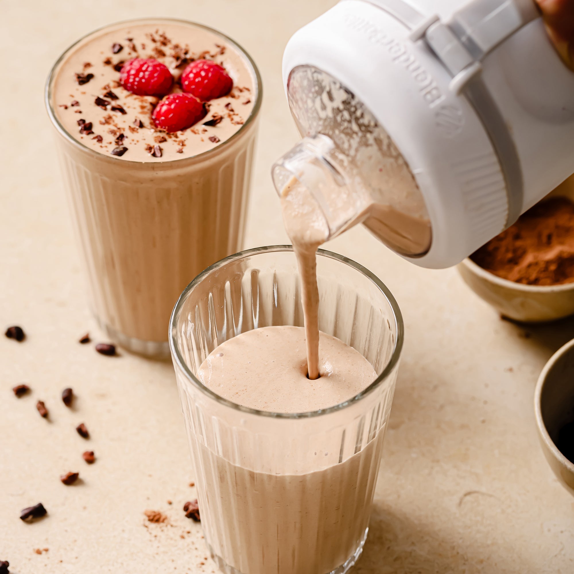 Naturya Chocolate Raspberry Protein Shake 550g Vegan Low Sugar High Fibre