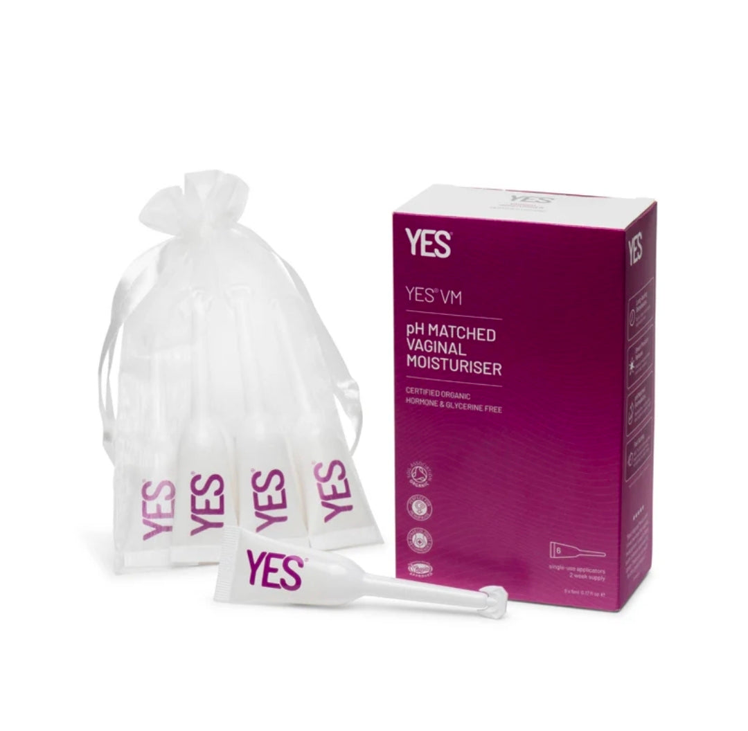YES VM pH Matched Vaginal Moisturiser 6 Applicators Womens Health Menopause Friendly