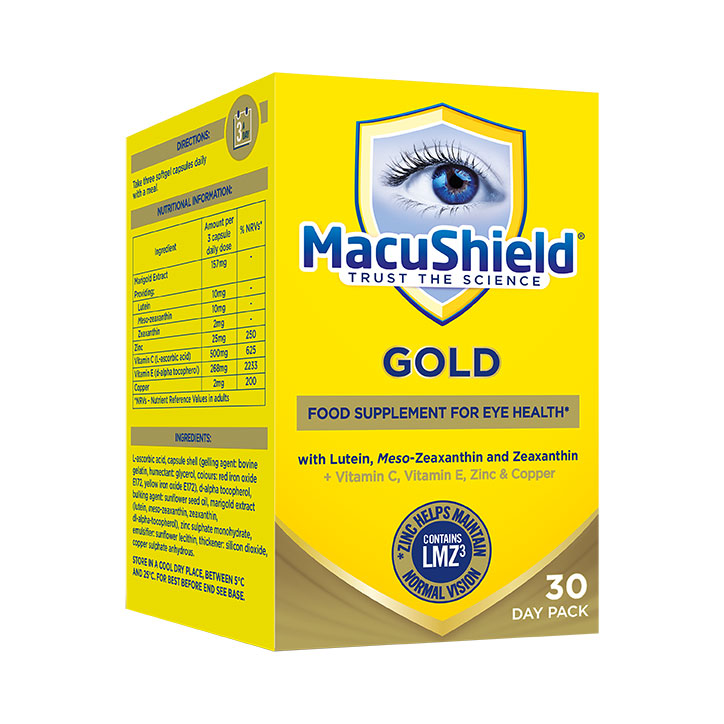 MacuShield Gold Eye Health Supplement – 30 Day Pack | LMZ3 Lutein, Meso-Zeaxanthin & Zeaxanthin