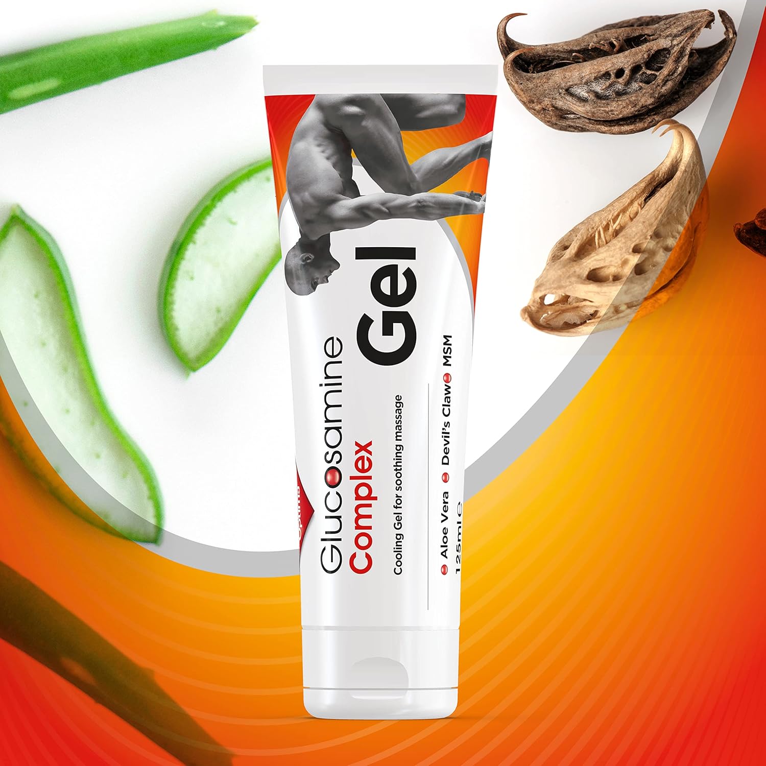 Optima Glucosamine Complex Gel 125ml Cooling Joint Massage Gel with MSM & Devil’s Claw