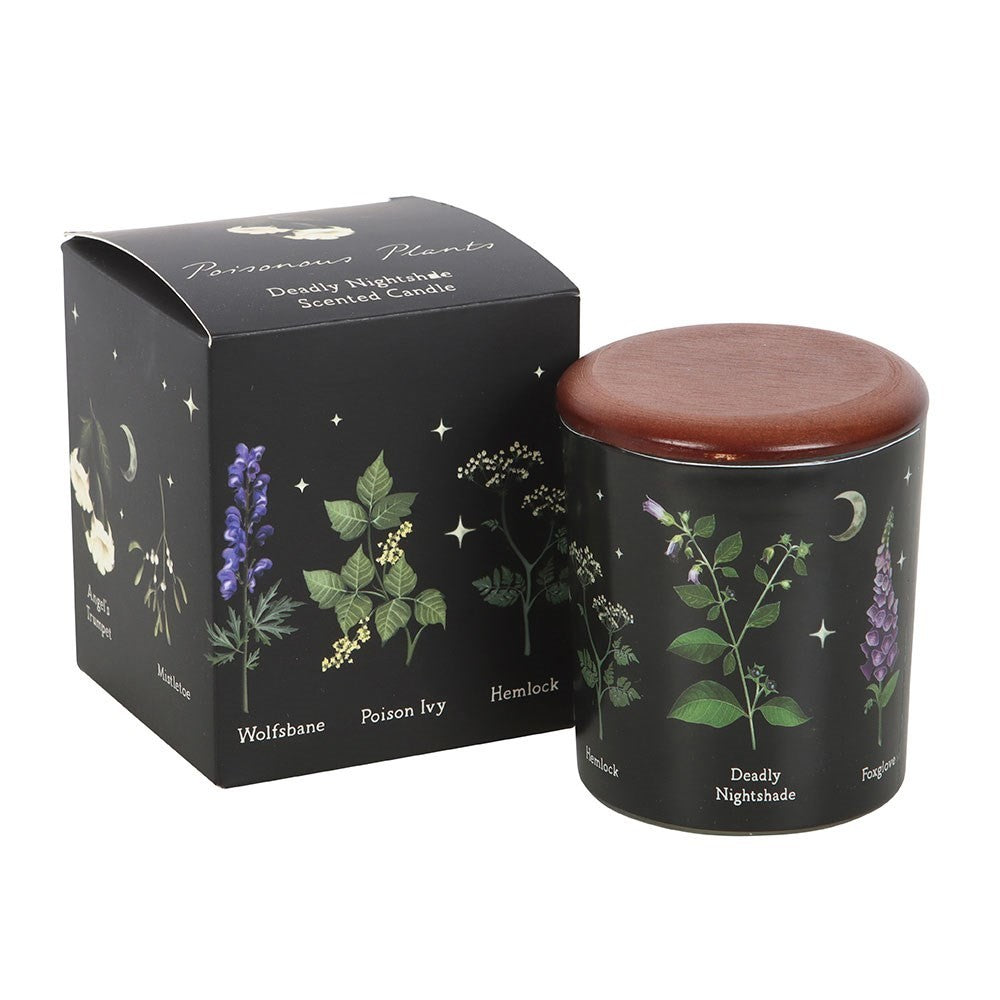 Poisonous Plants Candle Deadly Nightshade Scented Vegan Jar Gift