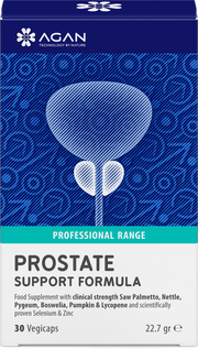 AGAN Prostate Support Tablets Saw Palmetto Pygeum Lycopene Zinc 30 Capsules